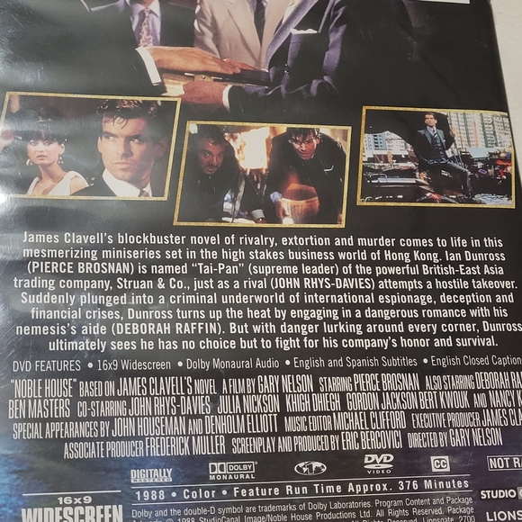๐ 3 for $10 ๐ DVD Noble House (1988) EUC - Picture 3 of 8